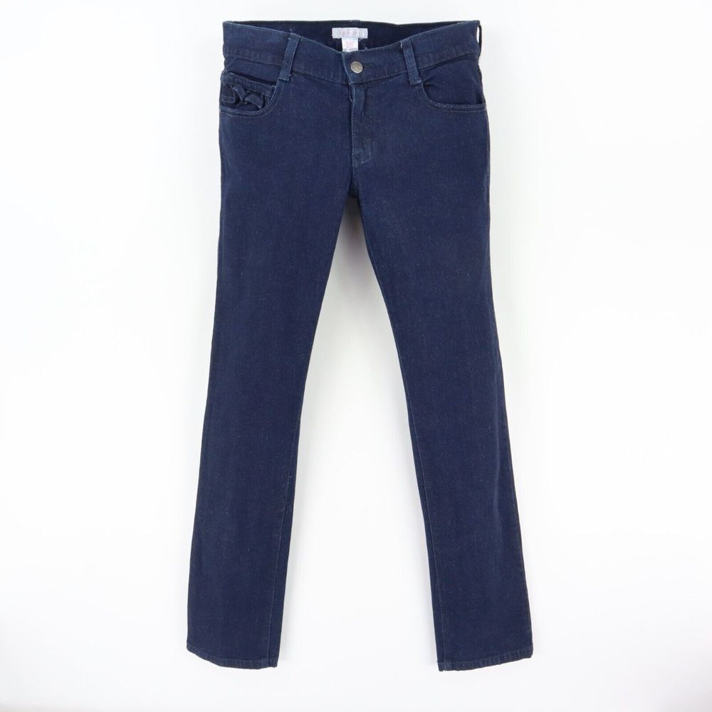 Xhilaration Jeans Low Rise Skinny Junior Womens Sz 7 Blue Cotton Denim Dark Wash